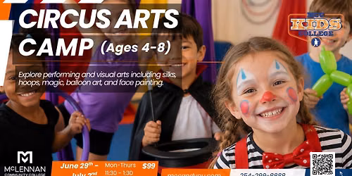 Circus Arts Camp (Ages 4-8)
