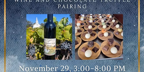 Wine and Chocolate Truffle pairing