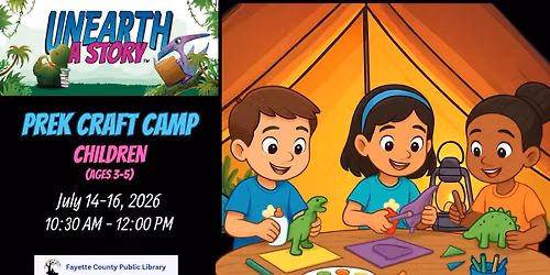 PreK Craft Camp: Day 3 (Ages 3-5)