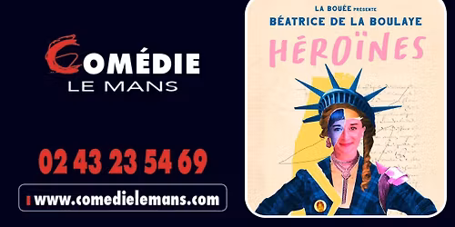 B\u00c9ATRICE DE LA BOULAYE d\u00e9barque \u00e0 La Com\u00e9die Mans 