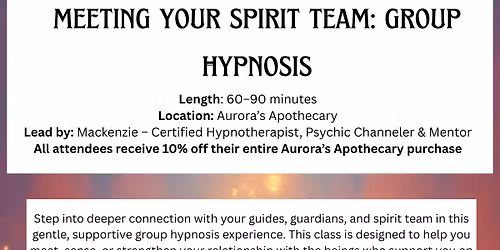 Meeting Your Spirit Team: Group Hypnosis