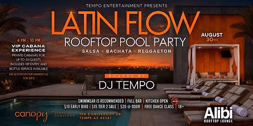 Latin Flow Rooftop Pool Party