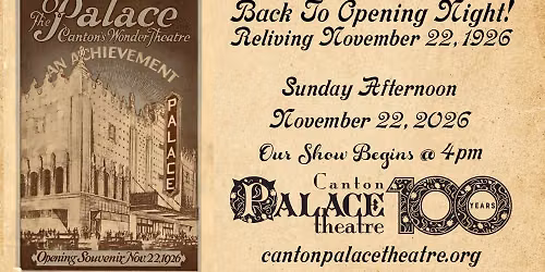 Back to Opening Night \u2013 Reliving November 22, 1926