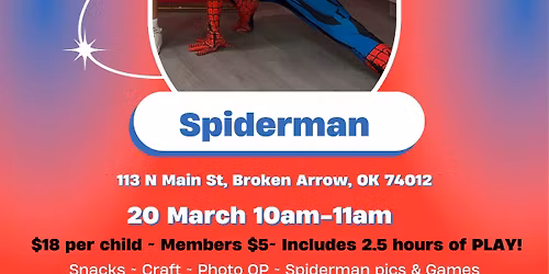 ❤️🕸️Meet & Play with Spider-Man at Let’s Play BA! 🕸️❤️