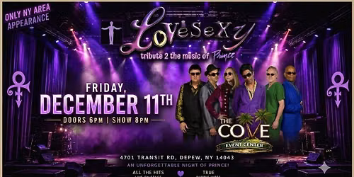 LoVeSeXy Tribute 2 Prince @ The COVE Event Center - Depew,NY. 12\/11\/26