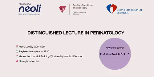 Distinguished Lecture in Perinatology: Prof. Irina Burd (USA)