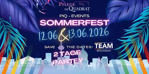 PFLEGE IM QUADRAT XXL SOMMERFEST 2026 - PARTEY\u00b2