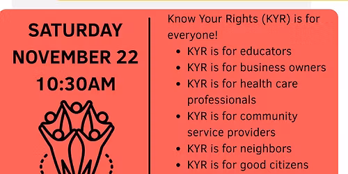 Know Your Rights Is For Everyone!