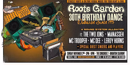 Roots Garden 30th Bithday Dance \/\/ Sound System Alldayer ft. MANASSEH