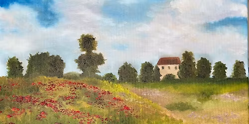 Impressionist Poppy Field Acrylic & Oil\/Impasto Workshop