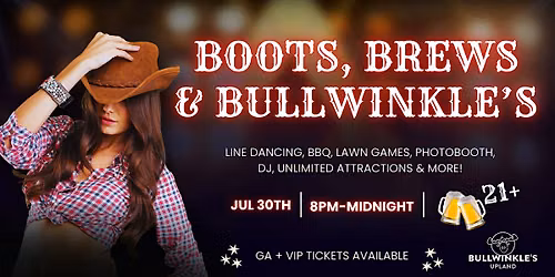 Boots, Brews, & Bullwinkle's: Park After Dark 21+ Party