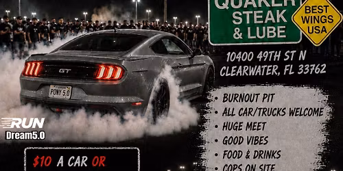 Quaker steak and lube burnout pit