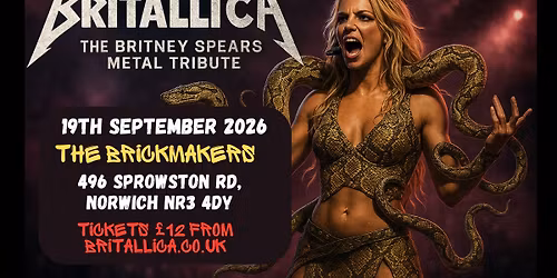 Britallica (Britney Spears Metal Tribute) at The Brickmakers, Norwich
