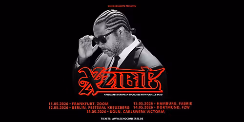 XZIBIT - Kingmaker European Tour 2026