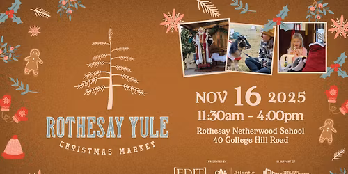 The Rothesay Yule Christmas Market & Community Fundraiser 2025 