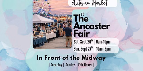 Ancaster Fair - Vendor Market In Front of Midway