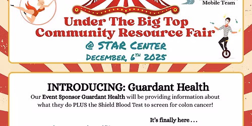 4th Annual Under The Big Top Community Resource Fair @ STAR Center