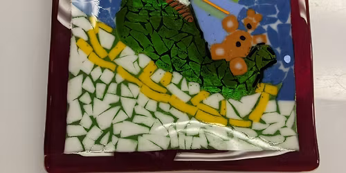 Fused Glass Christmas Candy Dishes