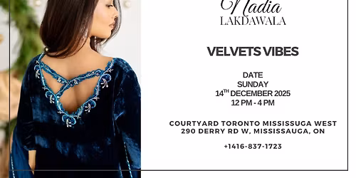 Nadia Lakdawala Mississauga Exhibition - Velvet Vibes