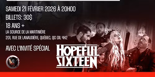 Lancement de l\u2019album de Rise in Vein ! \ud83d\udd25  \ud83d\udea8Invit\u00e9 sp\u00e9cial Hopefull Sixteen ! \ud83d\udea8\ud83e\udd18