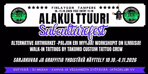 Alakulttuurifest 2026