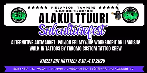 Alakulttuurifest 2026