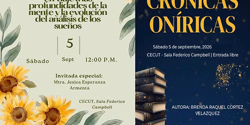 Presentaci\u00f3n & Firma de libros - Arqueolog\u00eda de lo Invisible y Cr\u00f3nicas On\u00edricas