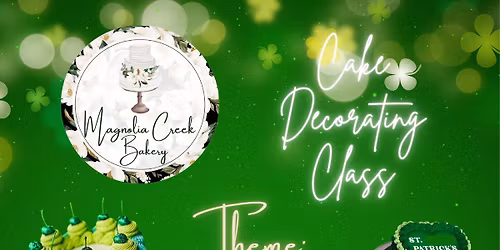 VINTAGE ST PATTYS DAY HEART CAKE DECORATING CLASS\ud83d\udc9a