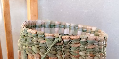 Atelier vannerie : corbeille en massette 