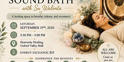 Recovery Sound Bath September 19th