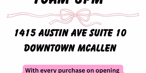 Store Front Re-Opening