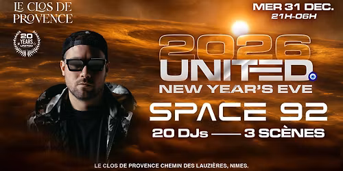 UNITED NYE 2026 x SPACE 92\ud83d\ude80