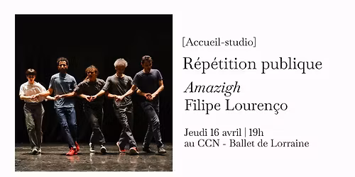 R\u00e9p\u00e9tition publique \/ Amazigh - Filipe Louren\u00e7o (Accueil-studio)