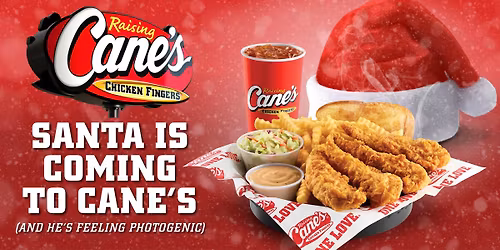 Santa is Coming to Cane's in Albuquerque! 