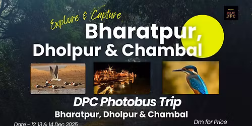 DPC Photobus Trip to Bharatpur, Dholpur & Chambal
