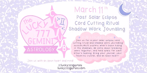 Solar Eclipse Cord Cutting Ritual & Shadow Work Journaling