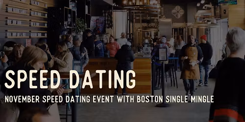 NOVEMBER SPEED DATING