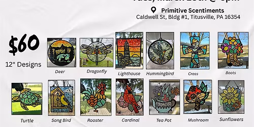 Crushed Glass Art @ Primitive Scentiments (March 10th)