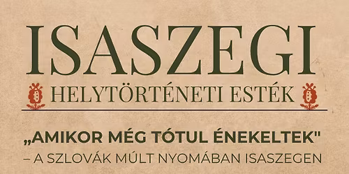 "Amikor m\u00e9g t\u00f3tul \u00e9nekeltek" -Volter Domonkos el\u0151ad\u00e1sa