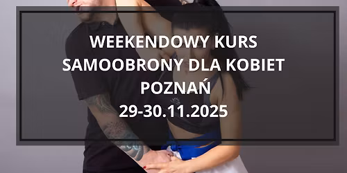 Weekendowy kurs samoobrony dla kobiet | 29-30.11.25