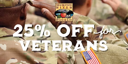 \ud83c\udf96 Veterans Day at MacKenzie River