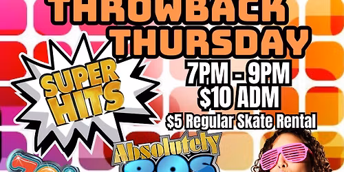 Throwback Thursday - Adult Skate Night (Ages 18+) at Jumpin' Jupiter Skate Center