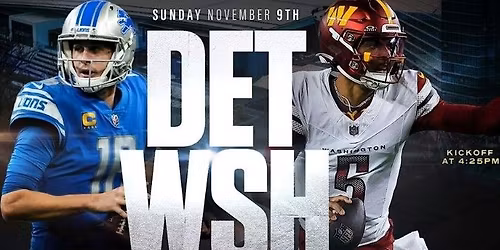 VP  "Watch Party" featuring, a proud partner of the Detroit Lion's, Sun Cruiser!!