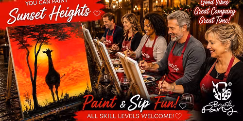 Join Brush Party to paint 'Sunset Heights' in Croydon