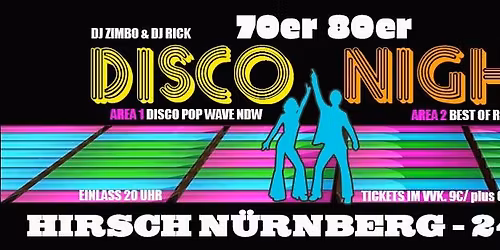 70er 80er Disco Night | 24.05.26 | Hirsch