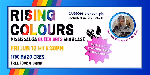 RISING COLOURS: A Mississauga Queer Arts Showcase