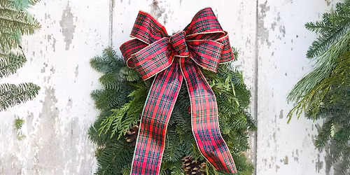 DIY Holiday Door Swag - Drop In Day