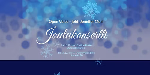 Open Voicen joulukonsertti Oulunkyl\u00e4n kirkko