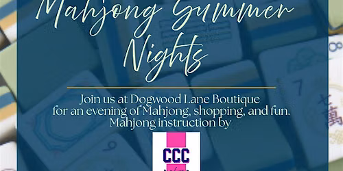 June Mahjong Night at Dogwood Lane Goods