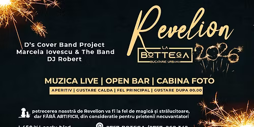 \u2728 REVELION 2026 "La Bottega" | O noapte de excep\u021bie! \u2728